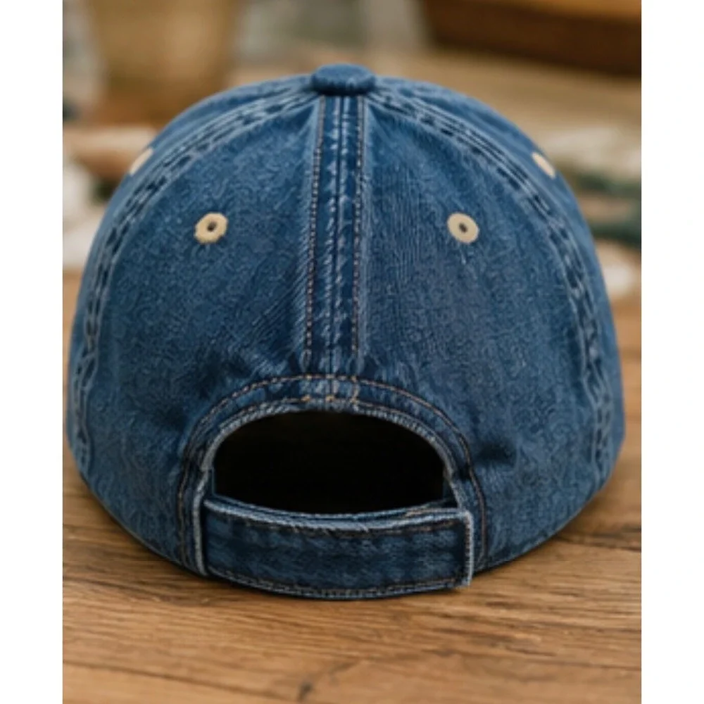 Gap Kids Blue Denim Baseball Cap Hat Adjustable S/M NWT 820348-00-1